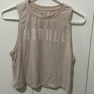 NOBULL sand color crop tank. Size XS